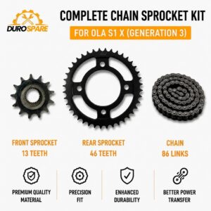 Chain Sprocket Kit for Ola S1 X Genraton 3
